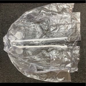 clear rain coat